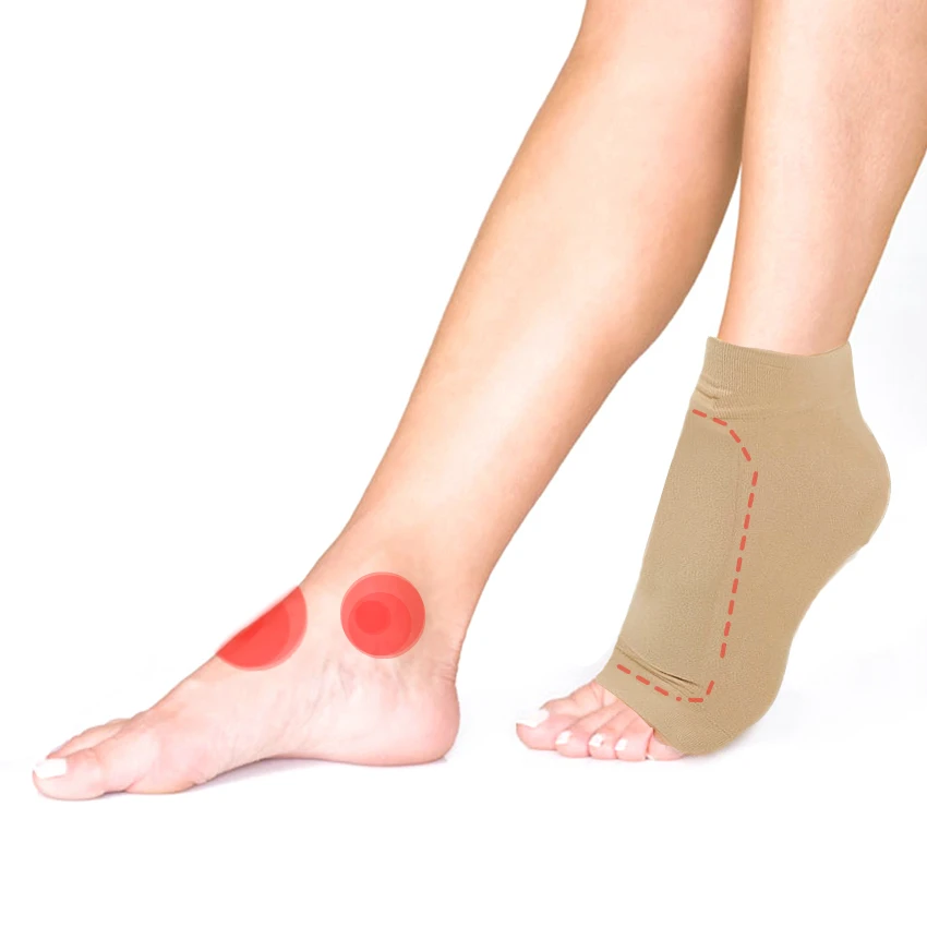 
Achilles Tendon Gel Ankle Protector Heel Protector Compression Padded Sleeve Socks for Bursitis, Tendinitis, Tenderness HA00672 