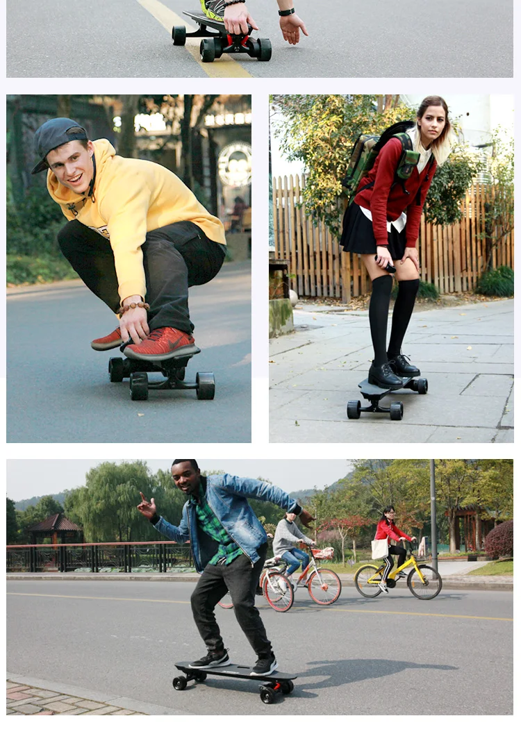 热销ifasun 1000w * 2工厂快速加拿大枫木完整碳纤维e电动滑板带led灯