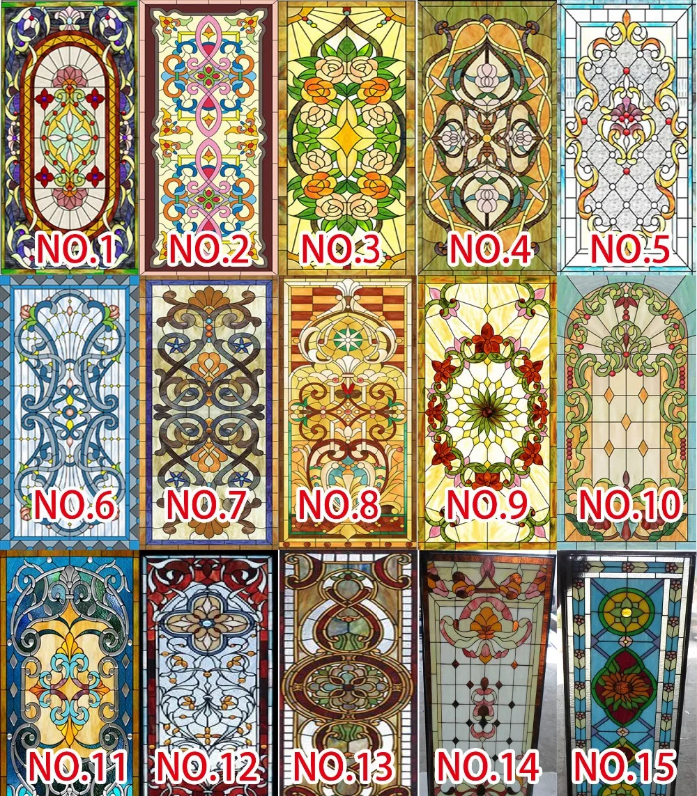 Chinese Stained Glass Sheet For Sale Church Stained Glass Panel Oval