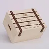 Wholesale customized recycled wood wine crate/ wine box for 6 bottle