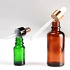 5ml 10ml 15ml 30ml amber green and blue glass dropper bottle
