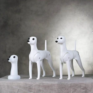 Image of model dog for grooming practice model fur of dog body and model head