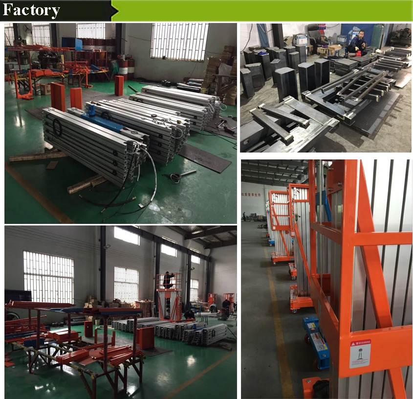 Aluminum alloy man lift/hydraulic lift platform Products from Shanghai