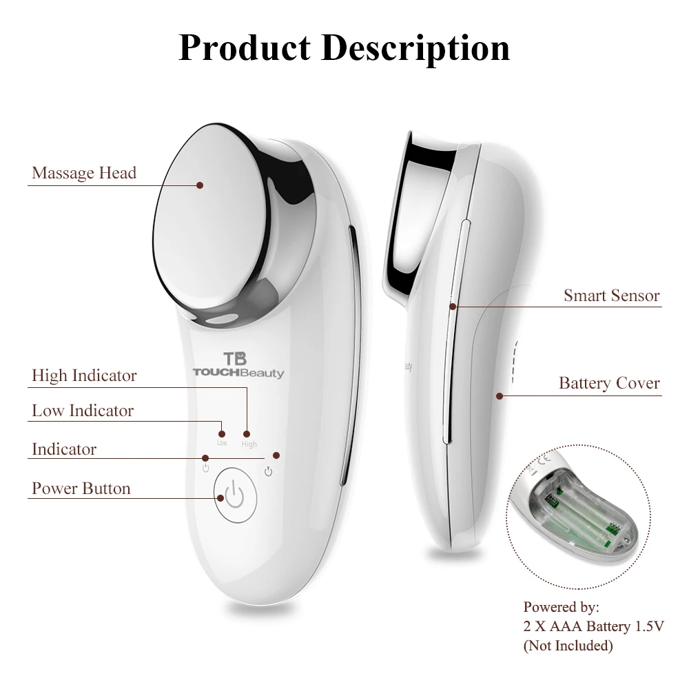 2021 Hot Touchbeauty Sonic Vibration Mini Face Massager Ionic Cream Booster Buy Cream Booster 0365