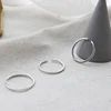 Delicate Tiny Skinny Stacking Silver Ring Dainty Adjustable Stackable Little Band Minimalistic Ring