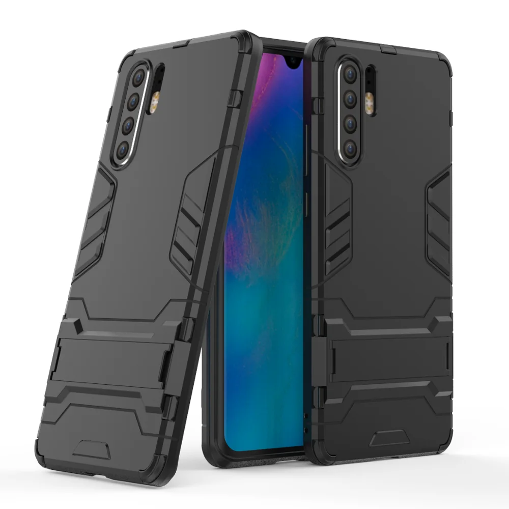 

Hot Sell Armor Shockproof Kickstand Mobile Phone Case For Huawei P30 pro TPU PC case