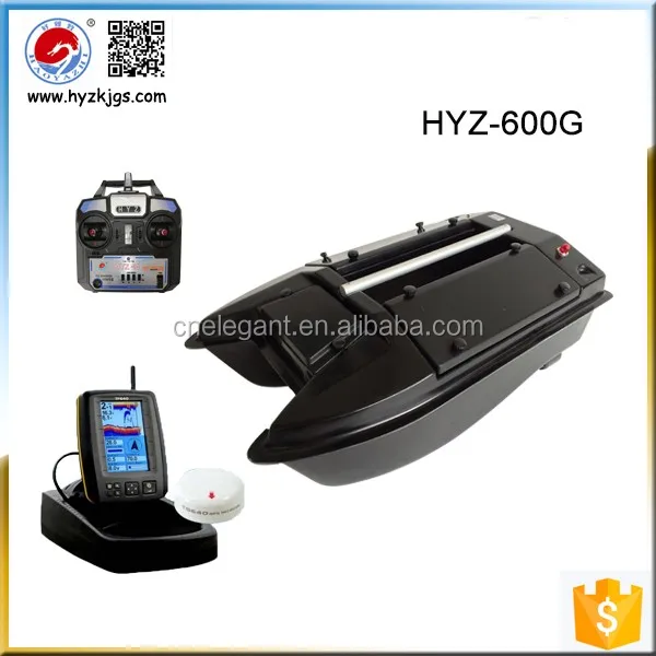 

HYZ-600G rc GPS TF640 bait boat, Yellow/black /customized