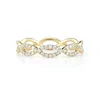 Micro pave jewelry wholesale diamond 925 sterling silver infinity ring