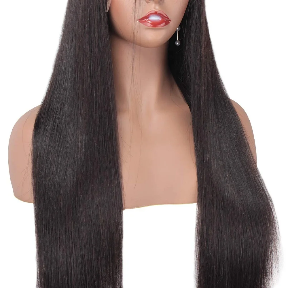 

360 Straight Full Lace Wigs for Black Women Pre Plucked 150% Density Brazilian Human Hair Straight Wig Natural Black Wigs