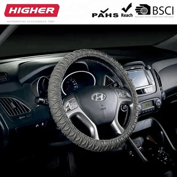 Sh6755 Auto Car Soft Brown And Black Steering Wheel Cover View Brown Steering Wheel Cover Higher Product Details From Higher Auto Accessories Co