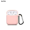 Silicone Airpods Case Cover with Keychain for Apple