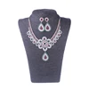 OEM Wedding wholesale diamond pendant necklace and earring sets,fashion indian jewelry