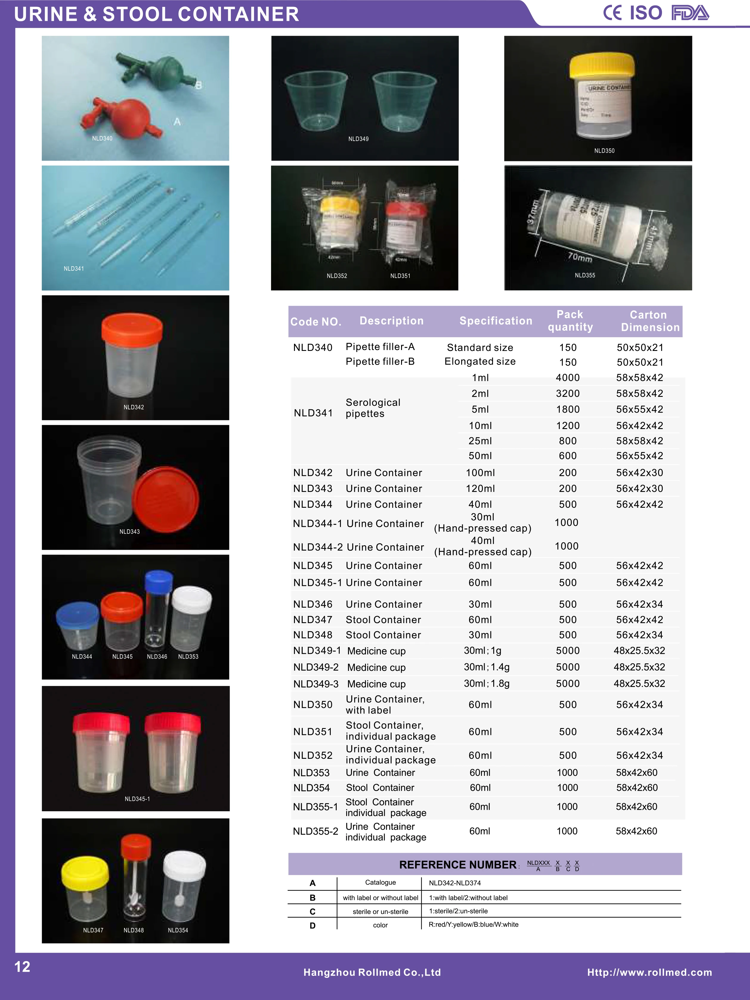 hospital disposable plastic sterile 40ml urine sample  cup test container collector