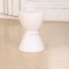 Vase shape storage space plastic round stool