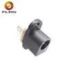 DC Power Jack Socket DC-022 2.1 x 5.5mm with Screw Nut DIY 180-Degree
