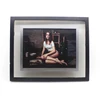Double wood frame acrylic slice picture photo frames