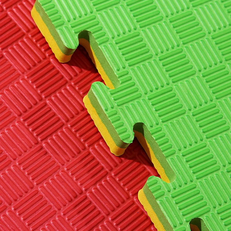 

Top selling wholesale high quality eva foam taekwondo puzzle interlocking karate tatami mat, Red/blue/yellow/green/any color