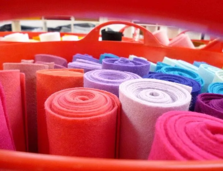 Customized Colorful 100 Wool Felt Fabric Rolls,Wool Blend Felt Fabric