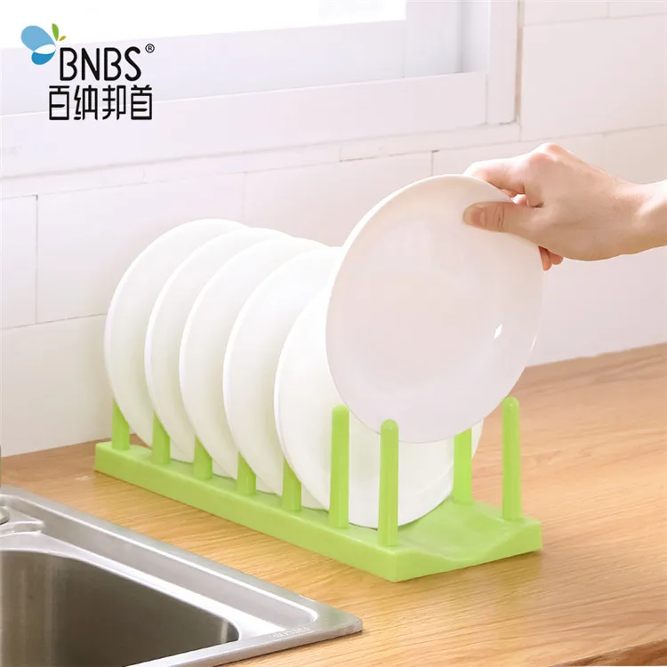 Kitchen Corner Plastic Display Dish Drying Rack Plate Rack