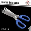 3-4 floors Fishing worm scissors With plastic Handle