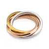 Fashion jewelry Unisex 316L surgical stainless steel ring , three colors circles rings India Flipkart SnapDeal Best Seller