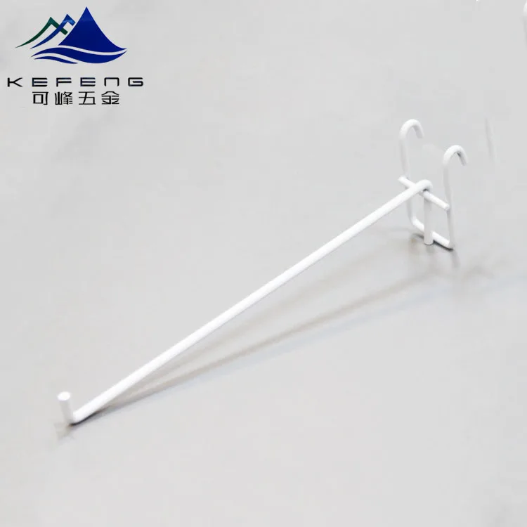 
Supermarket grid wall metal single clothing hook display 