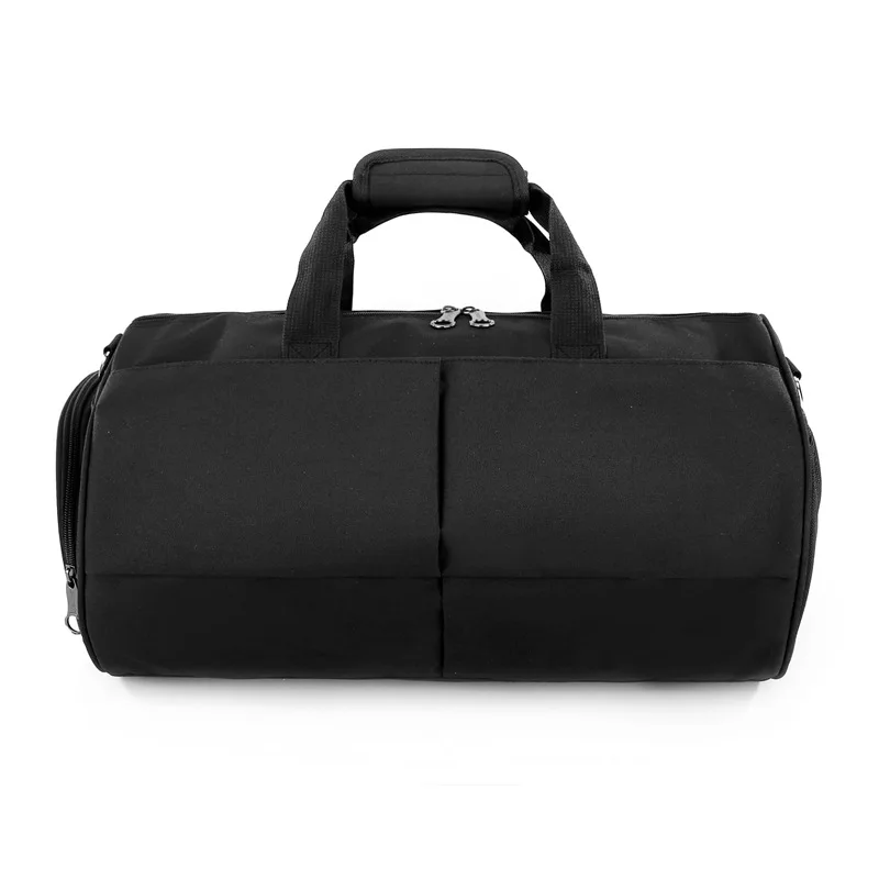 

wholesale high quality fitness sports gym men's black duffle bag, Customized