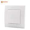 CE ROHS EMC certificated European type 10A 82*82mm electrical 1 gang 1 way wall socket switch