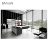 L shape director table executive office desk modern CEO desk for boss