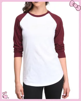 Wanita Polos Raglan Lengan Panjang T Shirt Grosir - Buy 