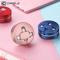 

CAFELE 3 in 1 Retractable Micro USB charging Cable Type-C 8pin Type C charging data sync TPE Cable for iphone