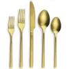 home goods bronze flatware forged gold cutlery set stainless steel
