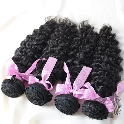 

YL KBL hair wholesale Brazilian deep curly virgin hair 9a grade hair, Natural color