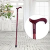Pure Manual Carved Redwood Pointed Carvings Solid Wood Grade Crutch Cane Handle Wooden Walking Stick