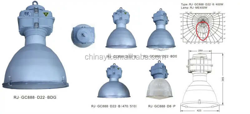 
traditional high bay matal helogen lights 