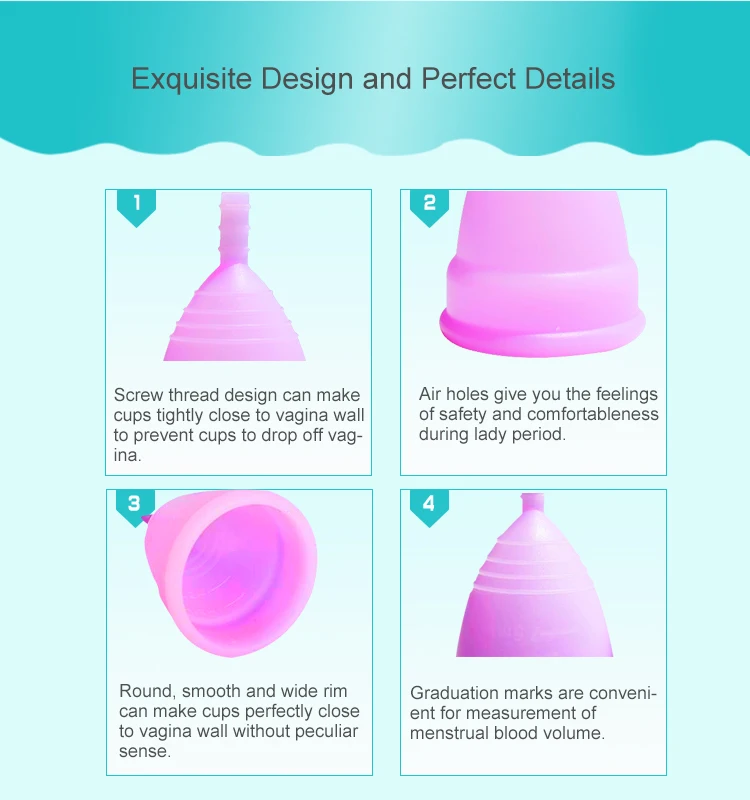 Iso13485 Certificated Silicone Menstrual Cups - Buy Silicone Menstrual ...