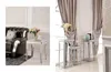 New design sword shape stainless steel legs nightstand ST035