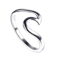 

Simple Jewelry Marine Life 925 Sterling Silver Ocean Surf Wave Ring