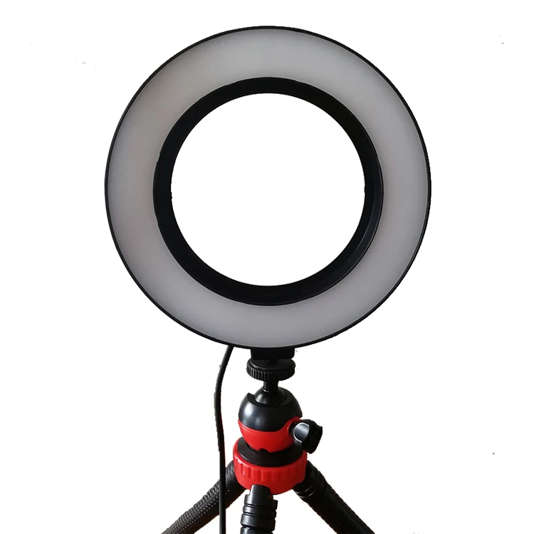 

6 10"Selfie Ring Light for Live Stream Makeup Led Camera Ring light, Black/color