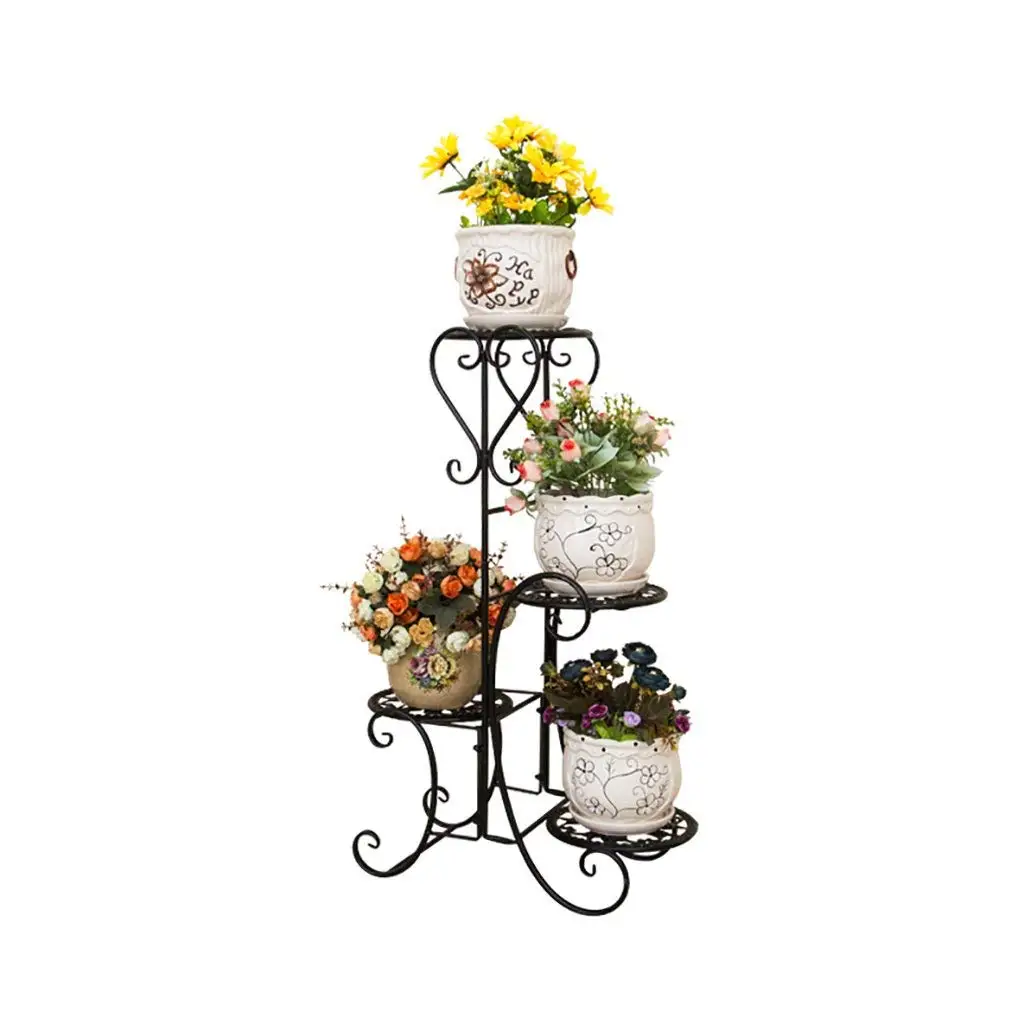Flower Stand Handmade Metal Plant Stands Flower Shelf Display Shelf Plant Flower Display Stand Pot Shelf (Color : A)