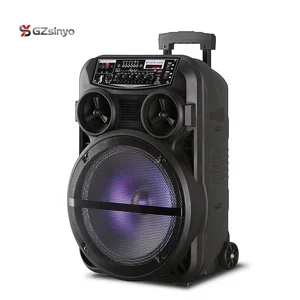 12 inch portable battery powered bluetooth pa speaker