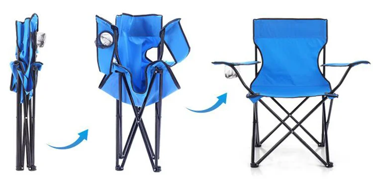 Heavy Duty Outdoor Portable  Leisure Foldable Beach Fishing Folding Camping Chair