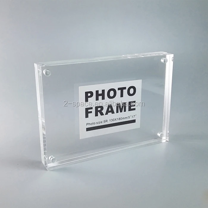 Stand Up Picture Frame Freestanding Lucite Photo Frame 5x7 Double Sided