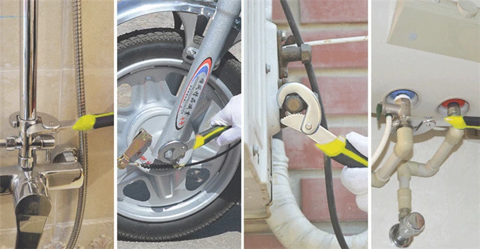 2 inch Germany Multifunction Universal Tight Opening fast Pipe Wrench