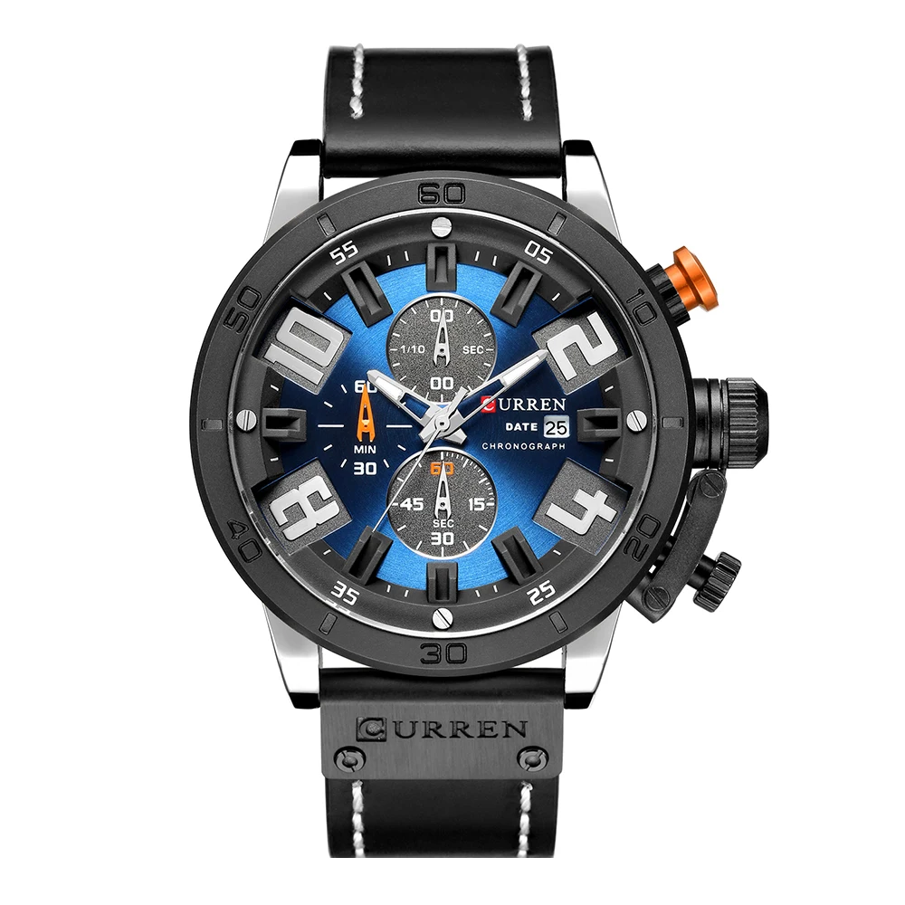 

Curren Watch Top Brand Man Watches with Chronograph Sport Waterproof Clock Man Watches Military Luxury Men's Watch Analog Quartz