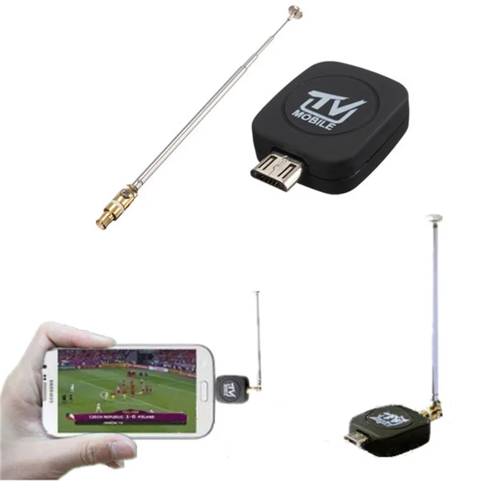 

Digital TV receiver for Android mobile phone or tablet DVB-T TV dongle, Black