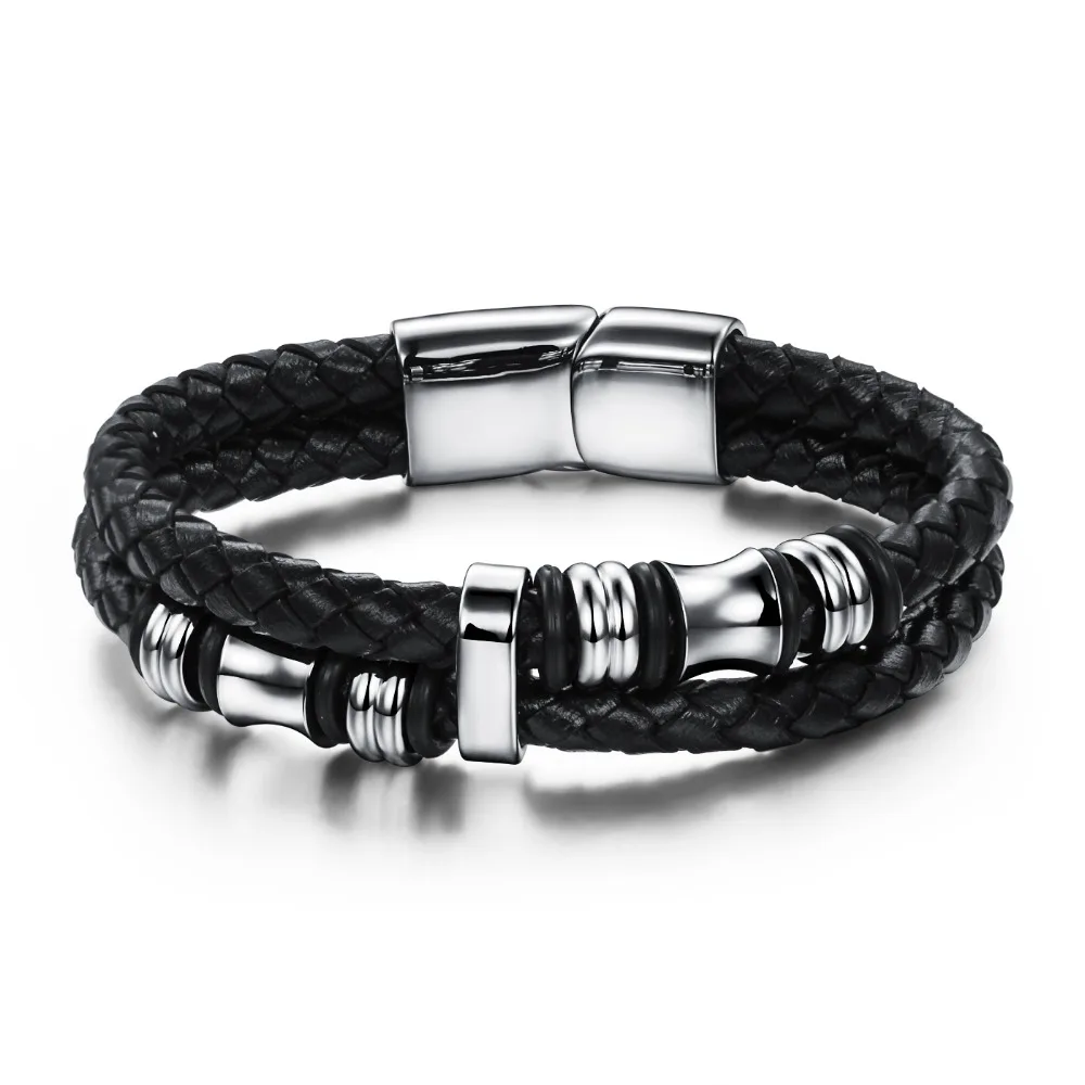 

gb06161086b Factory Directly leather wrap bracelet , power metal custom rope bracelet leather men, N/a
