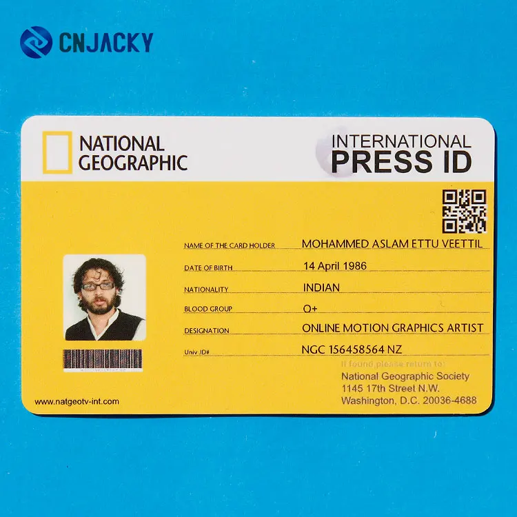 International Press Id Card