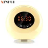 Winter products silent alarm clock simulated sunlight sleep aid night light electronics gifts