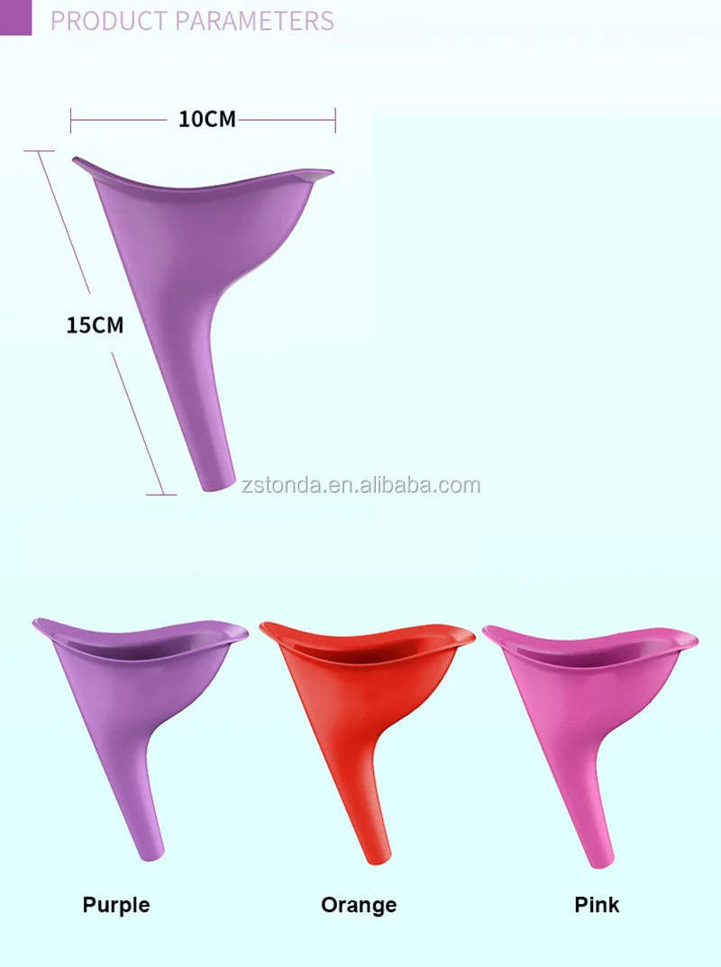MS realizzato in silicone flessibile donna orinatoio on the go orinatoio orinatoio per donne per Safe Urinating mentre in piedi o Squatting 